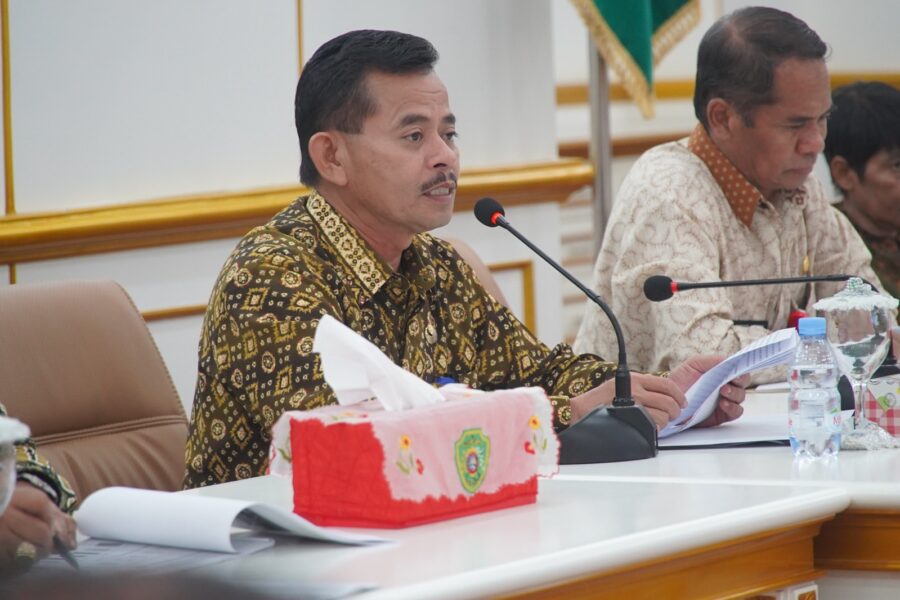 Sekda PPU Tohar, sampaikan lima prioritas pembangunan pemerintah daerah dalam Forum Konsultasi Publik Rencana Kerja Pemerintah Daerah atau FKP RKPD tahun 2024, Kamis (2/3/2023).