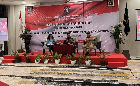 Kanwil Kemenkumham Kaltim Gelar Sosialisasi Parpol di Kaltara