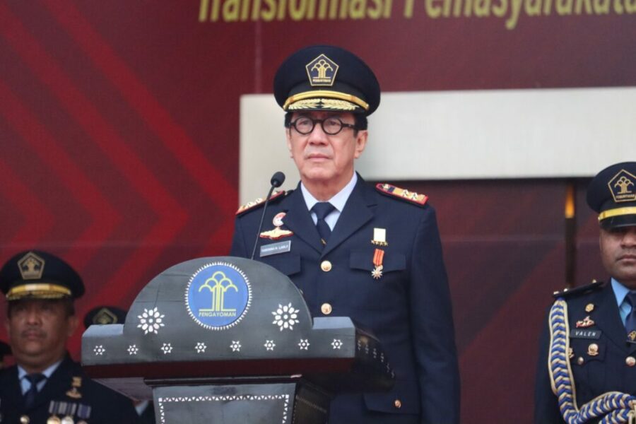 Menkumham Pimpin Upacara Puncak Peringatan HBP Ke-59