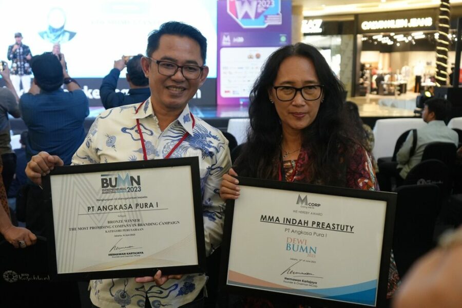 Angkasa Pura I Raih Dua Penghargaan dalam BUMN Entrepreneurial Marketing Awards