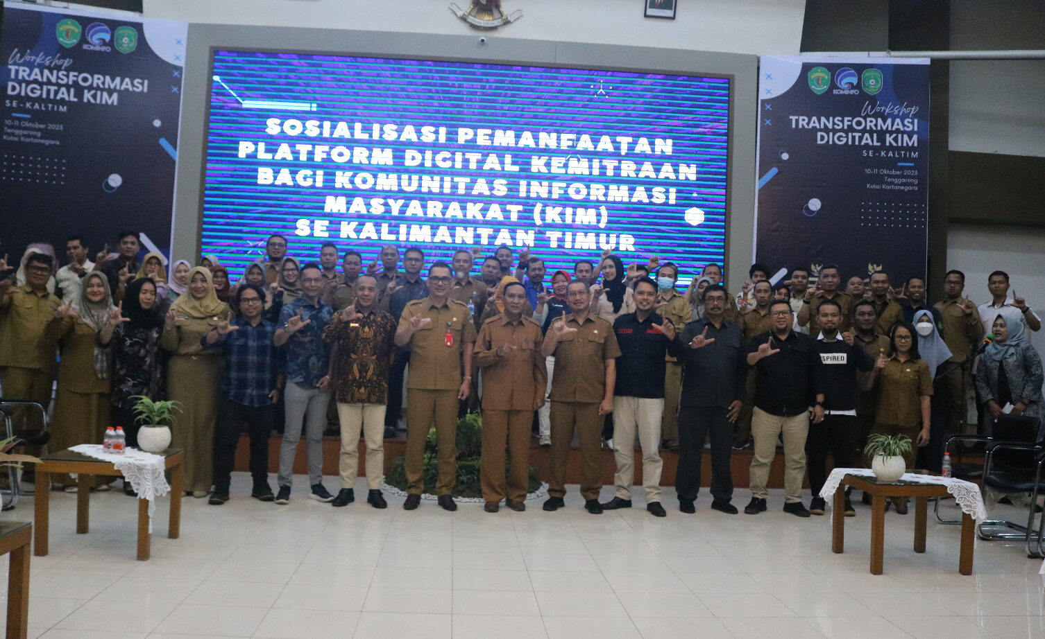 Diskominfo Kaltim Bersama Diskominfo Kukar Gelar Workshop Transformasi Digital Tata Kelola Kemitraan Komunikasi Publik
