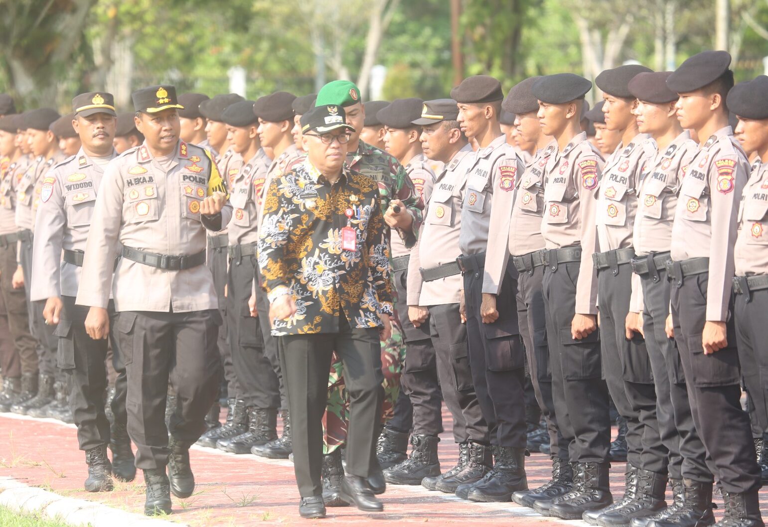 Pimpin Apel Gelar Pasukan, Makmur Marbun Ingin Pastikan  Pilkades Berjalan Aman dan Lancar
