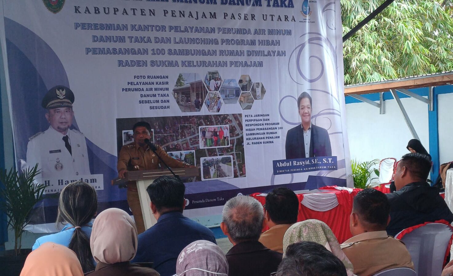 Hamdam Resmikan Fasilitas PDAM Program Hibah 100 Sambungan