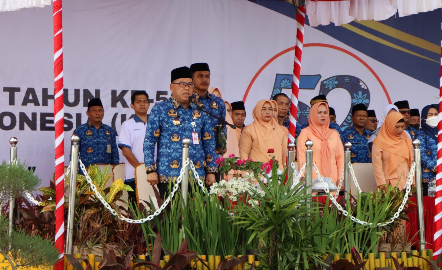 Pimpin Peringatan HUT Korpri, Marbun Apresiasi ASN dalam Membangun Daerah