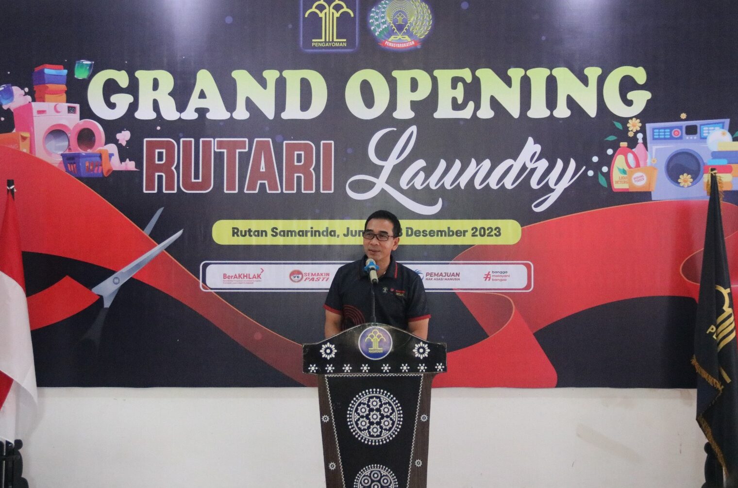 Kakanwil Resmikan Rutari Laundry,Gun Gun Gunawan : Inovasi Ini Patut Di Contoh UPT Lain