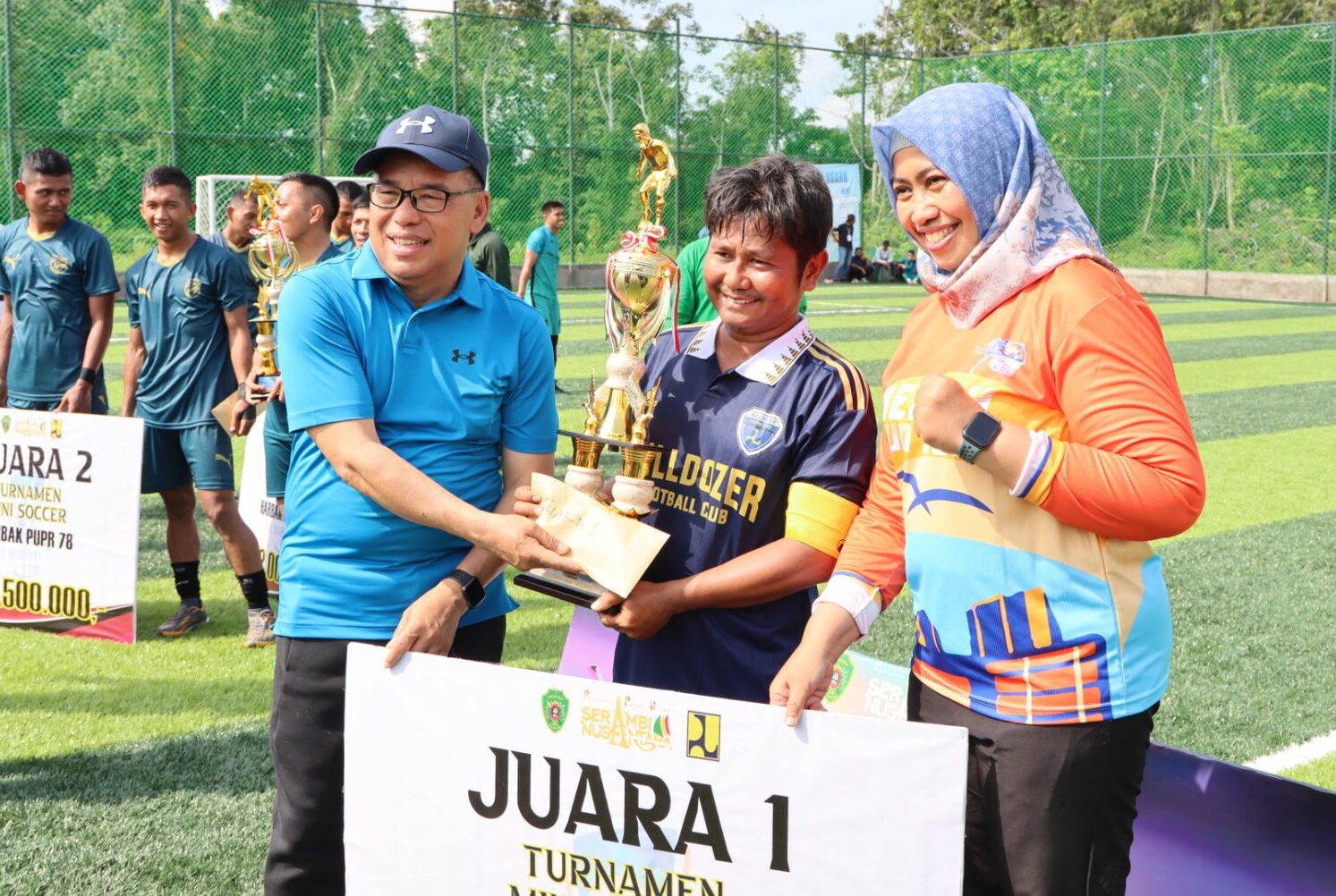 Kalahkan Tim Kompi, Bulldozer FC Juara Turnamen Mini Soccer Pj Bupati Cup 2023